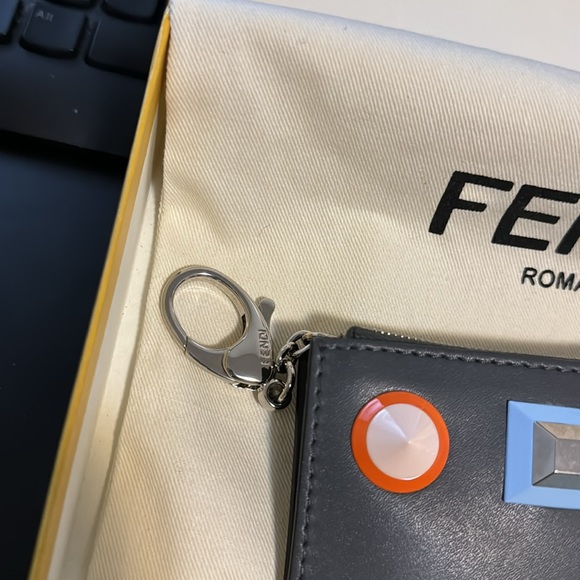 Authentic Fendi Key chain coin leather pouch Brandnew - Picture 3 of 7
